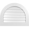 Ekena Millwork Round Top Surface Mount PVC Gable Vent: Functional, w/ 3-1/2"W x 1"P Standard Frame, 30"W x 24"H GVPRT30X2401SF - alternate 1